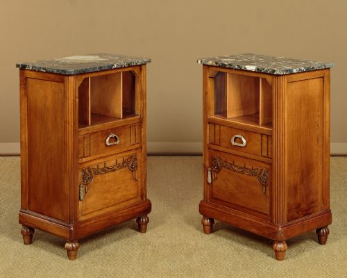 PAIR OF ART DECO BEDSIDE CABINETS C1930