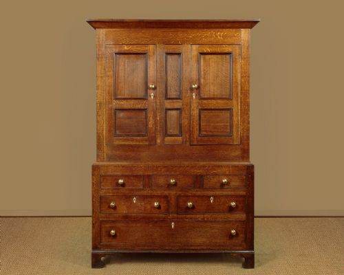 Welsh Oak Tack Cupboard C.1820