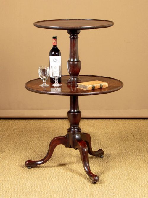 GEORGIAN MAHOGANY DUMB WAITER C1800 - ADDITIONAL PHOTO 1