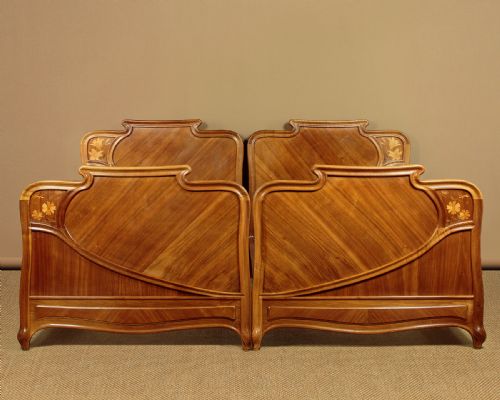 Pair of Art Nouveau Beds C.1900