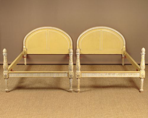 Pair of Painted Beds C.1920