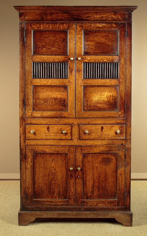 Welsh Oak Bread & Cheese Cupboard C.1800