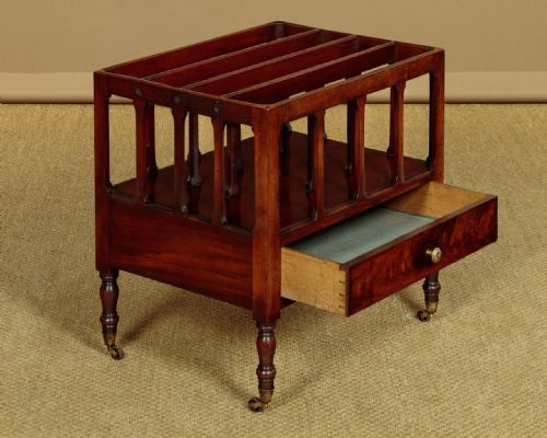 MAHOGANY CANTERBURY OR MAGAZINE TIDY C1830 - ADDITIONAL PHOTO 3