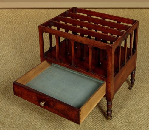 MAHOGANY CANTERBURY OR MAGAZINE TIDY C1830 - ADDITIONAL PHOTO 4