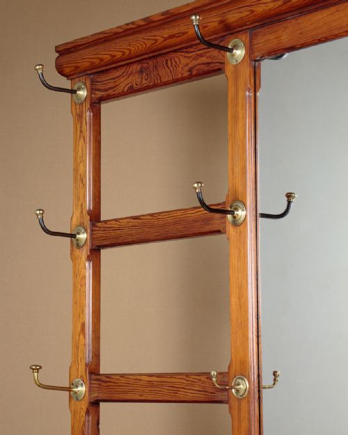 LARGE PINE HALLSTAND C1880 - ADDITIONAL PHOTO 3
