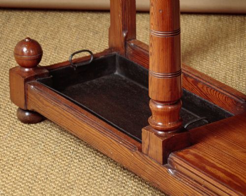 LARGE PINE HALLSTAND C1880 - ADDITIONAL PHOTO 10