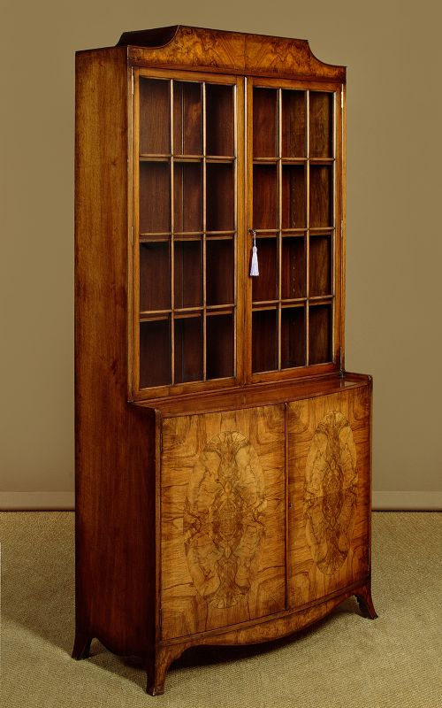 Art Deco Walnut Bookcase C.1930