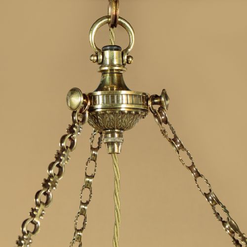 GLASS PLAFONNIER OR HANGING LIGHT C1910 - ADDITIONAL PHOTO 6