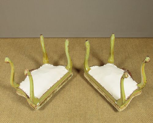PAIR OF FRENCH PAINTED STOOLS C1930 - ADDITIONAL PHOTO 9