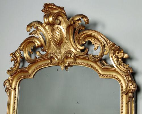 GILT OVERMANTLE MIRROR C1890 - ADDITIONAL PHOTO 2