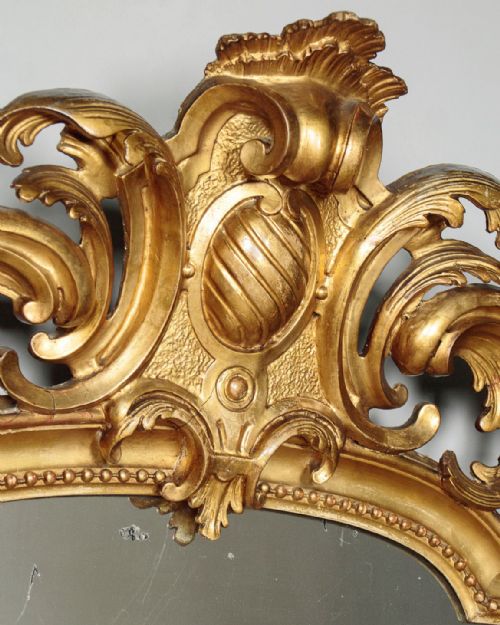 GILT OVERMANTLE MIRROR C1890 - ADDITIONAL PHOTO 3