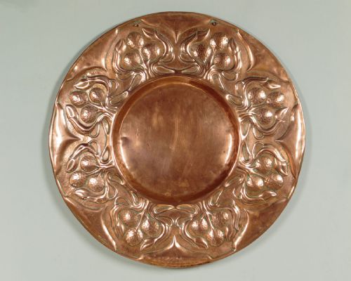 Large Arts & Crafts Copper Charger C.1900