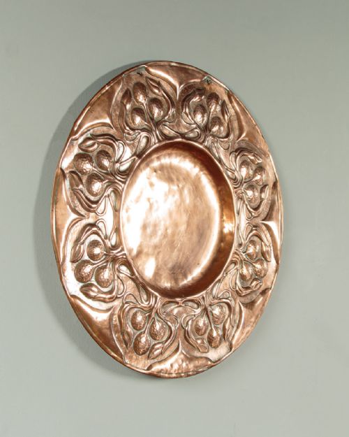 fig 2. Large Arts & Crafts Copper Charger c.1900