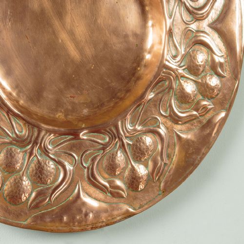 fig 4. Large Arts & Crafts Copper Charger c.1900