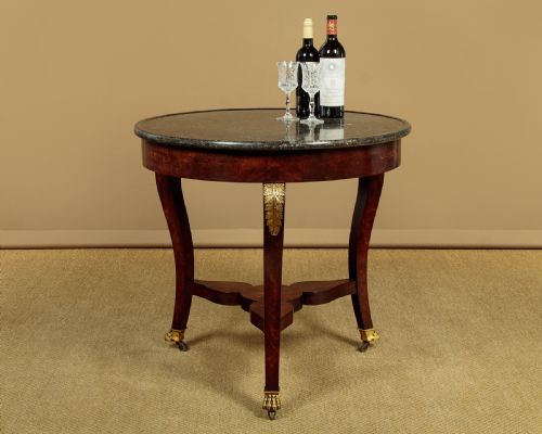 FRENCH EMPIRE GUERIDON CENTRE TABLE C1820 - ADDITIONAL PHOTO 1