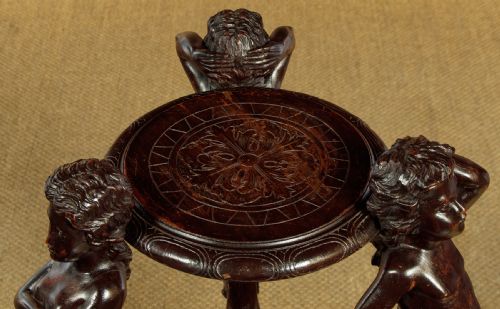 CARVED PEDESTAL C1890 - ADDITIONAL PHOTO 3