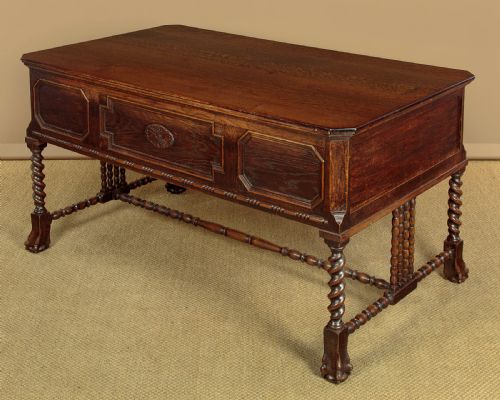 CAROLEAN STYLE OAK DESK C1910 - ADDITIONAL PHOTO 11
