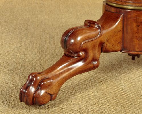 MARBLE TOP GUERIDON CENTRE TABLE WITH BRASS MOUNTED BASE C1830 - ADDITIONAL PHOTO 8