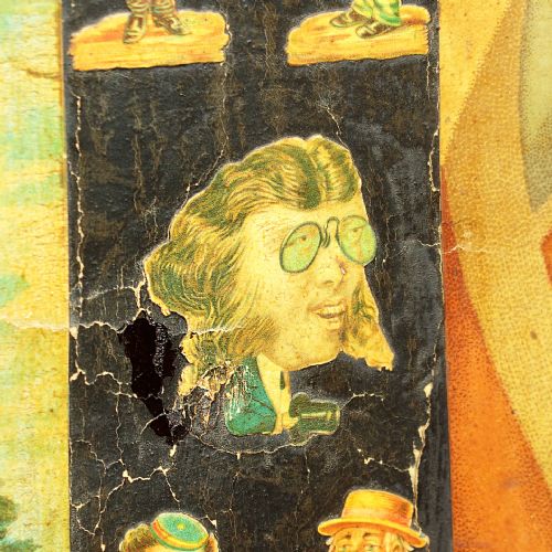 SCRAP WORK FOLDING SCREEN C1890 - ADDITIONAL PHOTO 12