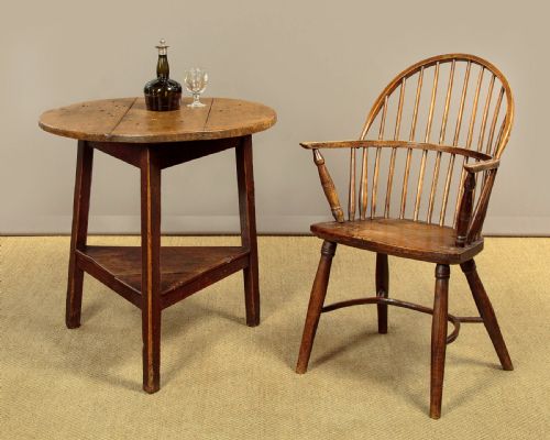 PINE ELM CRICKET TABLE C1820 - ADDITIONAL PHOTO 1