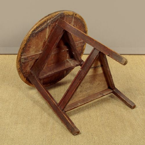 PINE ELM CRICKET TABLE C1820 - ADDITIONAL PHOTO 9