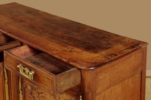 FRENCH OAK DRESSER BASE C1790 - ADDITIONAL PHOTO 5