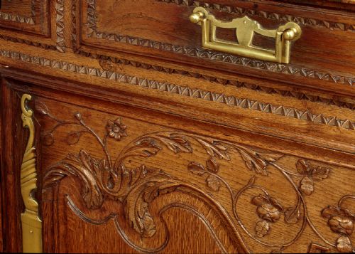 FRENCH OAK DRESSER BASE C1790 - ADDITIONAL PHOTO 7