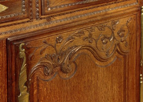FRENCH OAK DRESSER BASE C1790 - ADDITIONAL PHOTO 8