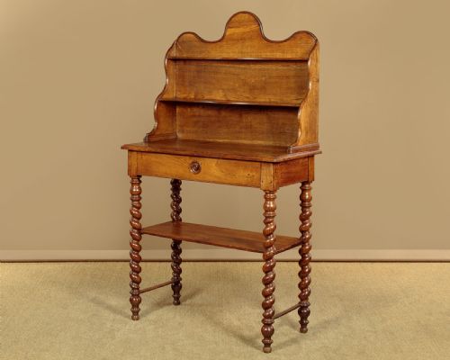 Oak Side Table with Shelves C.1870