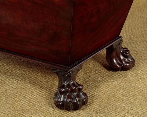 REGENCY MAHOGANY SARCOPHAGUS CELLARETTE C1830 - ADDITIONAL PHOTO 8