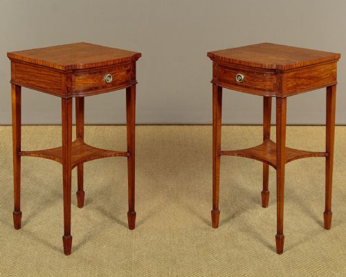 Pair of Satinwood Bedside Tables C.1910
