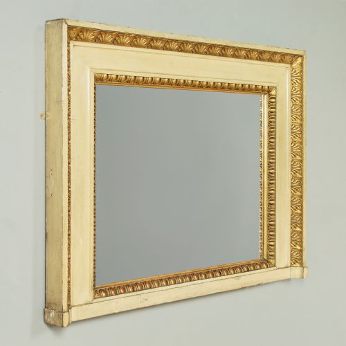 PAINTED GILDED OVERMANTLE MIRROR C1920 - ADDITIONAL PHOTO 1