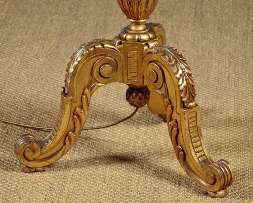 GILTWOOD STANDARD LAMP C1930 - ADDITIONAL PHOTO 5