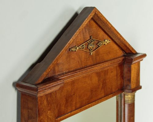 FRENCH EMPIRE STYLE WALL MIRROR C1890 - ADDITIONAL PHOTO 3