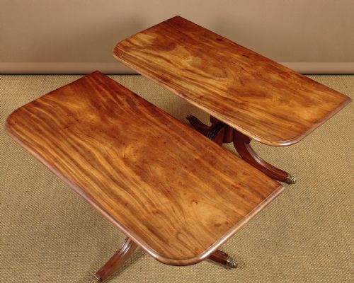 PAIR OF MAHOGANY SIDE TABLES C1820 - ADDITIONAL PHOTO 2