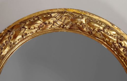 TALL GILT FRAME MIRROR C1880 - ADDITIONAL PHOTO 4