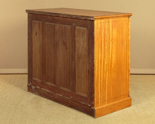 SATINWOOD LINEN PRESS BY WARING GILLOW C1910 - ADDITIONAL PHOTO 12