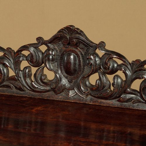 PAIR OF CARVED OAK PIER CABINETS C1880 - ADDITIONAL PHOTO 8