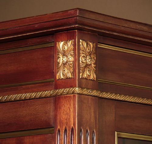 MAHOGANY BRASS MOUNTED VITRINE C1930 - ADDITIONAL PHOTO 4
