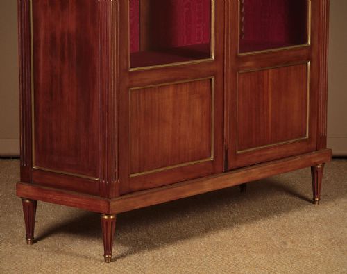 MAHOGANY BRASS MOUNTED VITRINE C1930 - ADDITIONAL PHOTO 7