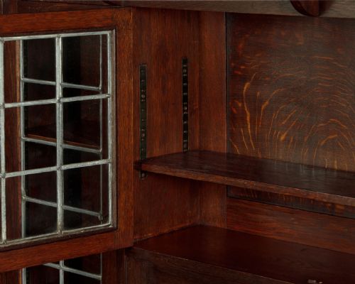ARTS CRAFTS SIDEBOARD BY LIBERTY CO C1907 - ADDITIONAL PHOTO 7