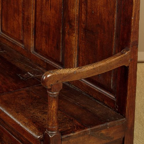 WELSH OAK BOX SETTLE C1740 - ADDITIONAL PHOTO 8