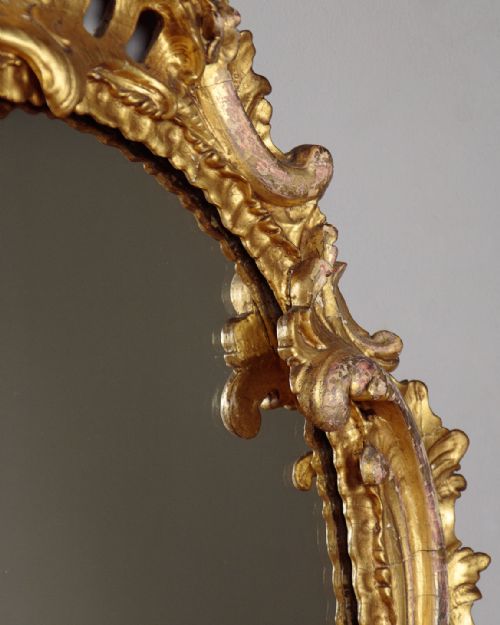 ROCOCO GILDED GIRANDOLE MIRROR C1870 - ADDITIONAL PHOTO 5
