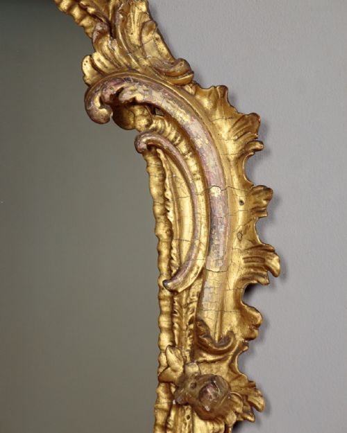 ROCOCO GILDED GIRANDOLE MIRROR C1870 - ADDITIONAL PHOTO 6