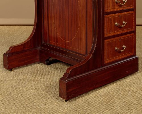 INLAID MAHOGANY DAVENPORT WRITING DESK C1905 - ADDITIONAL PHOTO 10