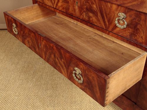 MAHOGANY MARBLE TOP COMMODE C1820 - ADDITIONAL PHOTO 9