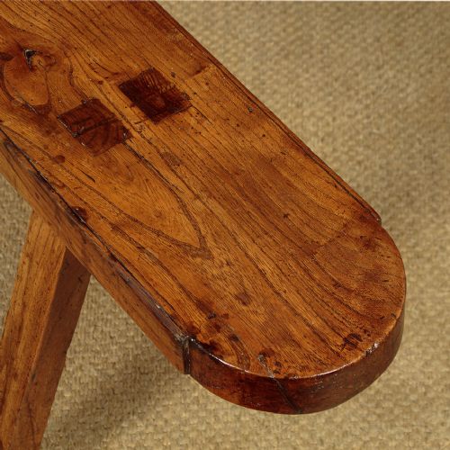 PAIR OF LONG ELM BENCHES C1890 - ADDITIONAL PHOTO 6