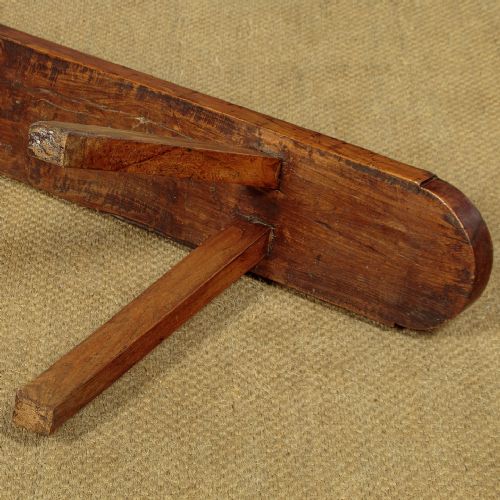 PAIR OF LONG ELM BENCHES C1890 - ADDITIONAL PHOTO 8