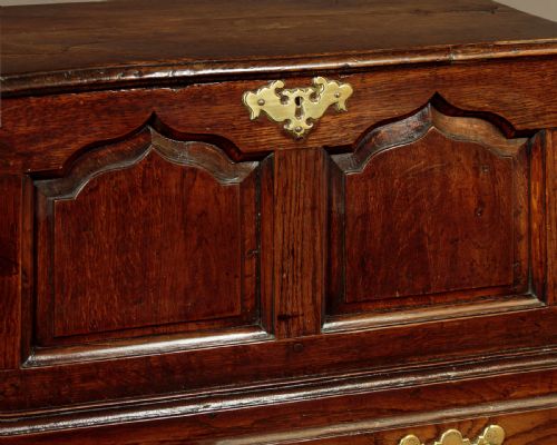 WELSH OAK COFFER BACH C1770 - ADDITIONAL PHOTO 8