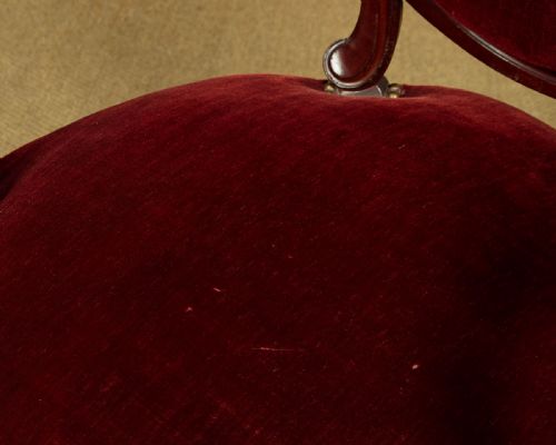 PAIR OF WALNUT ARMCHAIRS C1880 - ADDITIONAL PHOTO 10